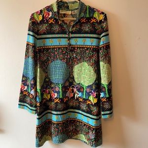 Vintage Goldworm Merino wool dress 16